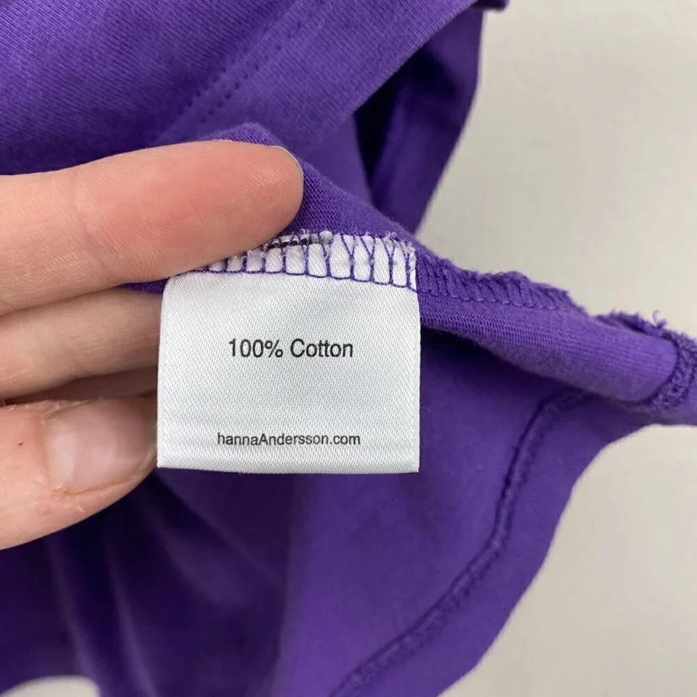 Hanna Andersson Bright Basics Purple Dress 4